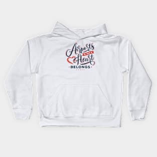 Airports Are Where My Heart Belongs Kids Hoodie